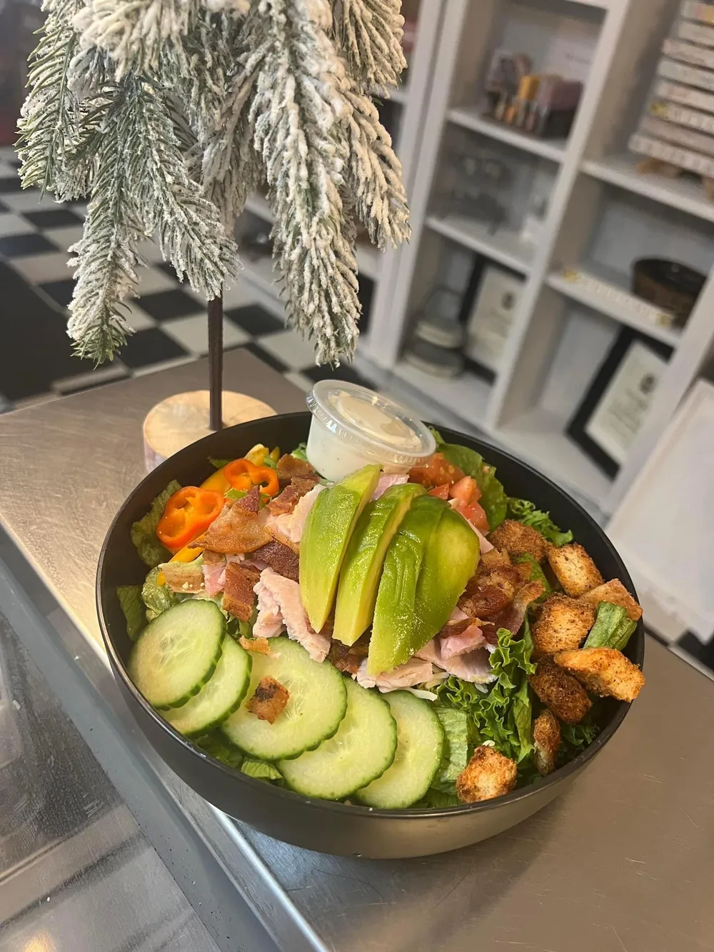A fresh salad served at Waverly Cafe